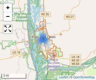 Area schools map